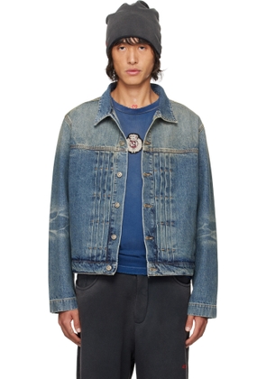424 Blue Trucker Denim Jacket