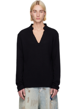 424 Black Thermal Polo