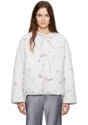 Sleeper White Ukiyo Puffer Jacket