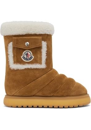 Moncler Tan Gaia Pocket Mid Snow Boots