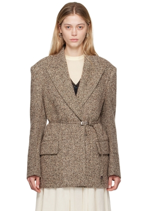 Acne Studios Brown Single-Breasted Blazer