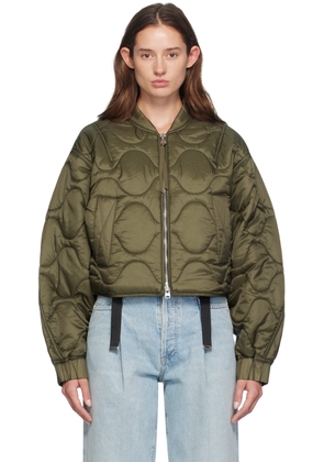 AGOLDE Khaki Iona Bomber Jacket