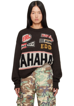 ERL Brown 'HAHAHAH' Sweater