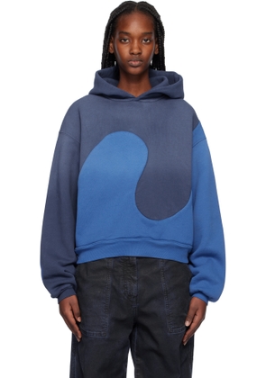 ERL Blue Classic Swirl Hoodie