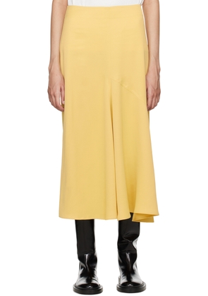 Studio Nicholson Yellow Naye Midi Skirt