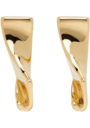 JACQUEMUS Gold Les Classiques 'Les boucles J' Earrings