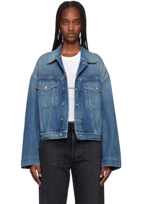 Citizens of Humanity Blue Quira Puff Denim Jacket