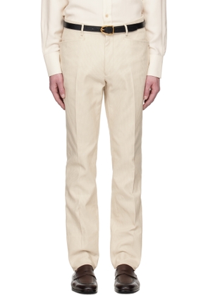 TOM FORD Beige Summer Cord Dyllan Trousers