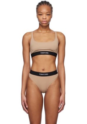 TOM FORD Beige Modal Signature Bralette