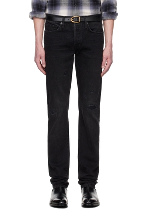 TOM FORD Black Stretch Straight Fit Denim Jeans