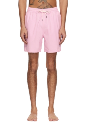 Polo Ralph Lauren Pink 5.75-Inch Traveler Classic Swim Shorts