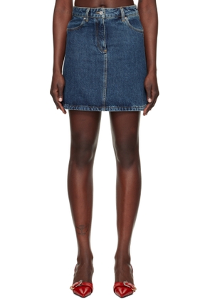Givenchy Blue Faded Denim Miniskirt