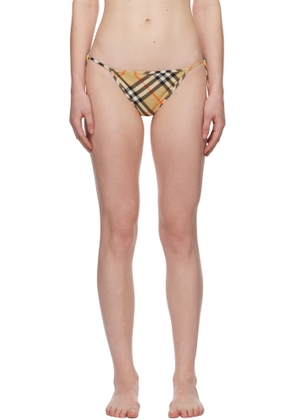Burberry Beige Check Bikini Bottom