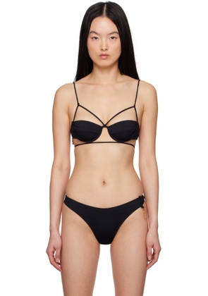 JACQUEMUS Black 'Le Haut De Maillot Signature' Bikini Top