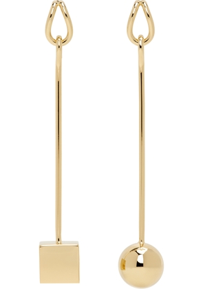 JACQUEMUS Gold 'Les boucles Nodo' Earrings