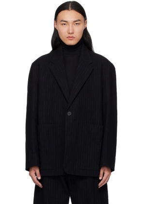 Studio Nicholson Black Conde Stripe Blazer
