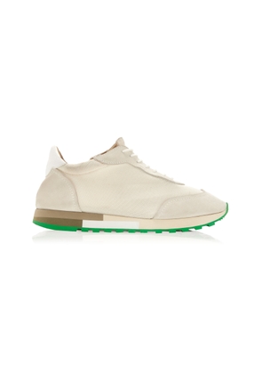 The Row Owen Leather; Mesh Sneakers - Moda Operandi