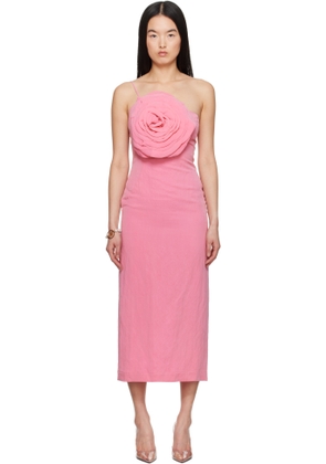 Blumarine Pink Sheath Midi Dress