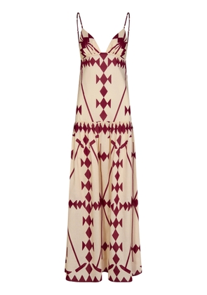 Johanna Ortiz Zea Palm Cotton Maxi Dress - Moda Operandi