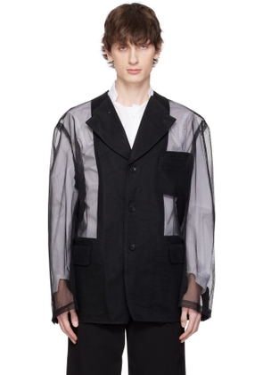 Black Comme des Garçons Black Sheer Blazer