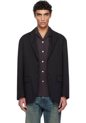 WACKO MARIA Black Unconstructed Blazer