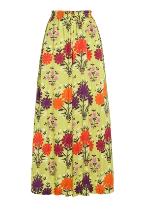 BOTEH Eden Printed Twill Wide-Leg Pant - Moda Operandi