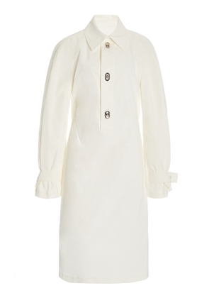 Bottega Veneta - Cotton-Blend Midi Shirt Dress - White - IT 38 - Moda Operandi