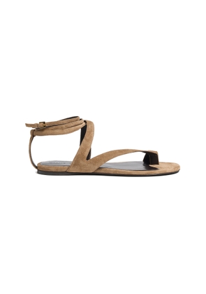 Khaite Aimee Suede Sandals - Moda Operandi