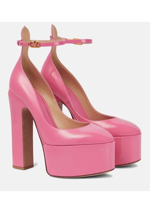 Valentino Garavani Tan-Go patent leather platform pumps