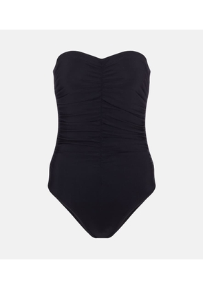Karla Colletto Basics ruched swimsuit