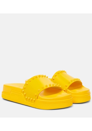 Christian Louboutin Pool Stud embellished slides