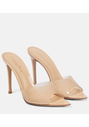 Gianvito Rossi Elle 105 TPU and patent leather mules