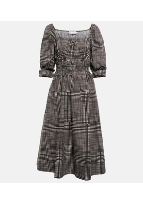 Proenza Schouler White Label checked cotton poplin midi dress