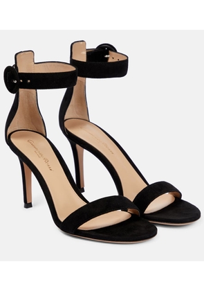 Gianvito Rossi Portofino 85 suede sandals
