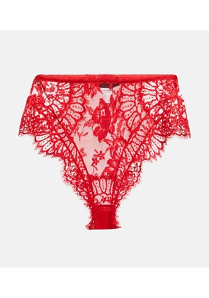 Dolce&Gabbana High-rise lace briefs