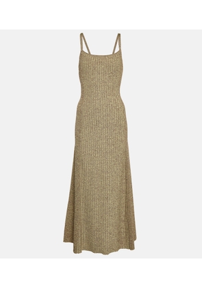 Ganni Ribbed-knit midi dress