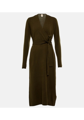 Jardin des Orangers Wool and cashmere wrap dress