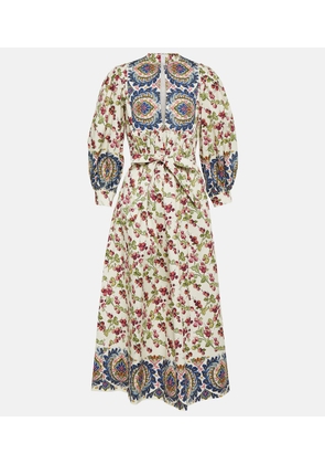 Etro Printed cotton-blend midi dress