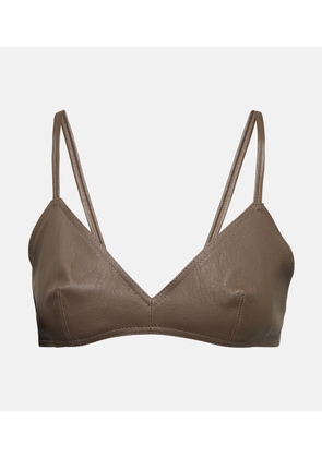 The Mannei Sierra leather bralette