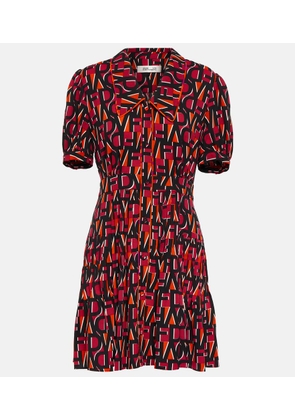 Diane von Furstenberg Darius logo minidress
