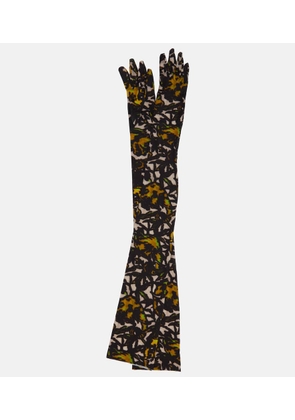 Dries Van Noten Printed gloves