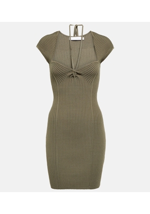 Simkhai Dylan ribbed-knit midi dress