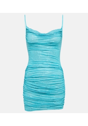 Self-Portrait Crystal-embellished minidress