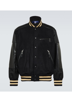 Junya Watanabe Wool-blend varsity jacket
