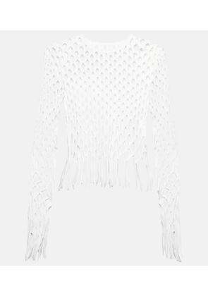Dion Lee Fringed fishnet top