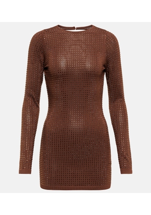 Aya Muse Crystal-embellished minidress