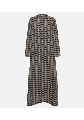 Dries Van Noten Printed cotton poplin maxi dress