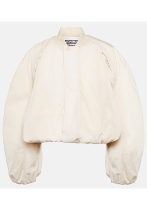 Jacquemus Le Bomber Bahia cropped bomber jacket