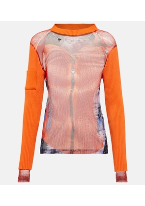 Y/Project x Jean Paul Gaultier Trompe L'Oeil top