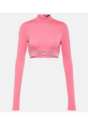 David Koma Embellished crop top